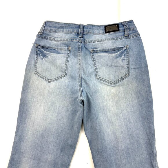 Earl Jeans Straight Leg Womens size 8 Medium Wash Blue Denim Jeans - Picture 3 of 3